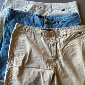 THREE great condition Travis Mathew shorts